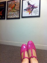 A rare moment when my feet weren't swollen.